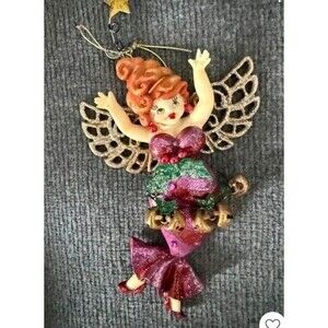 Katherine's Collection Chubby Diva Angel Ornament Metallic Purple
